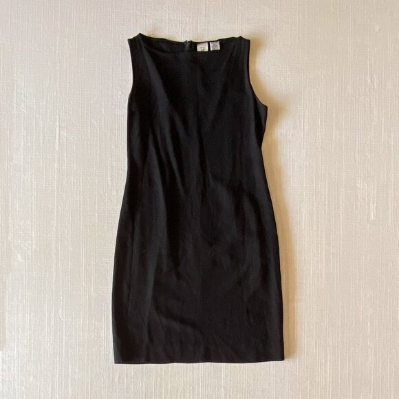Vintage 1990s/2000s Armani Exchange Little Black Shift Dress - Size XS - Picture 1 of 8